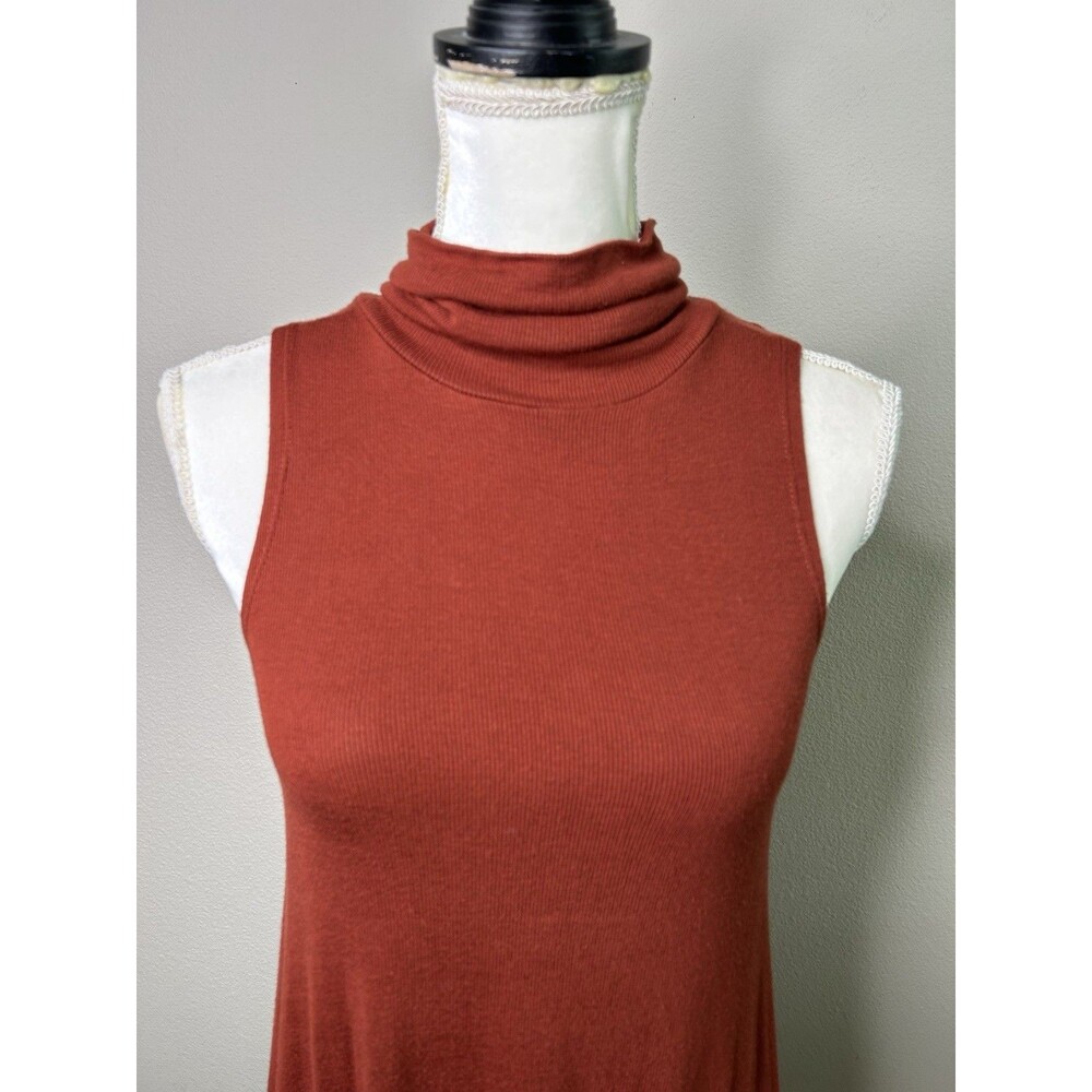 Anthropologie Postmark Womens Size Small Sleeveless Ribbed Knit Turtleneck Dress - Picture 2 of 7